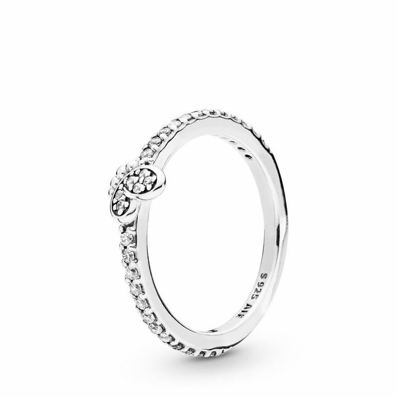 Pandora Bedazzling Butterfly Stackable Ring - Sterling Silver/Cubic Zirconia - Canada | FX3639GW